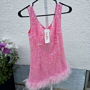 Pink Sequin Dress